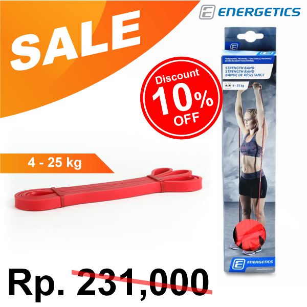 Strength Bands Red Energetics 425KG Alat Olahraga