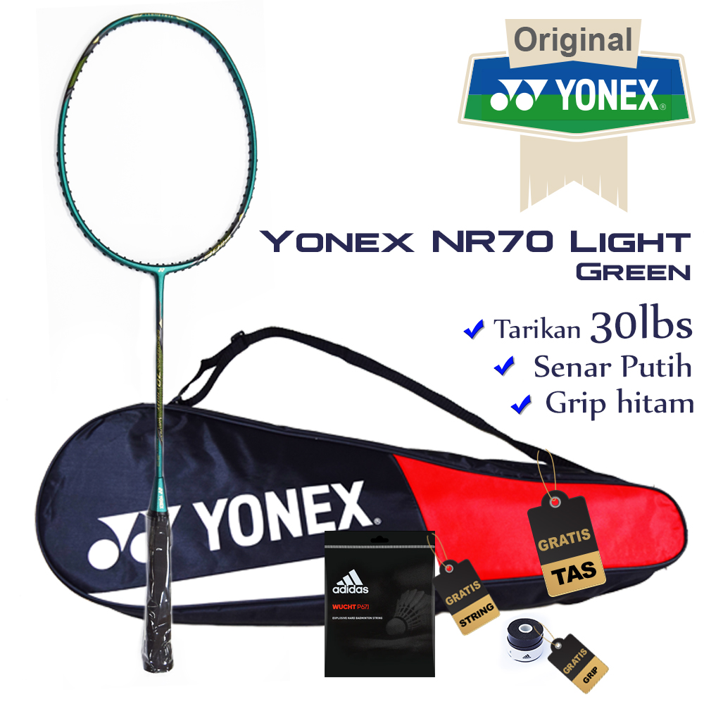 Raket Badminton Yonex NR70 Light Green - Alat Olahraga