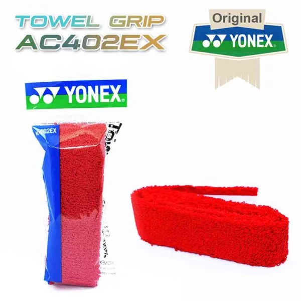 Grip Handuk Badminton Tenis Yonex AC402EX Merah 1