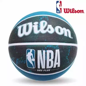 Bola Basket Wilson NBA Drive Plus Vibe Black Blue Size 7 1