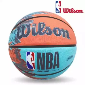 Bola Basket Wilson NBA Drive Pro Streak Blue Orange Size 7 1