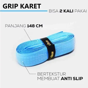 Grip Raket Karet Badminton Tenis Blue 1