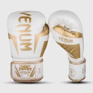 Sarung tinju boxing glove Venum Elite Boxing Gloves White Gold 1