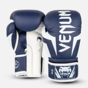 Sarung tinju boxing glove Venum Elite Boxing Gloves White Navy Blue 1