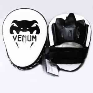 Venum Light Focus Mitts WhiteBlack (Pair) 1