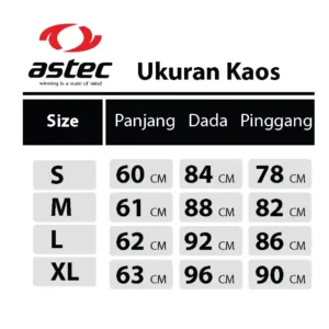 Baju Badminton Astec Active Blue - Gambar 2