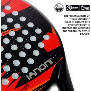 Raket Padel Carbon Ianoni PR8100 Red - Gambar 3