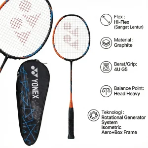 Raket Bulutangkis Yonex Astox 77 Play Lightweight Power Racket BONUS Cover - Gambar 1