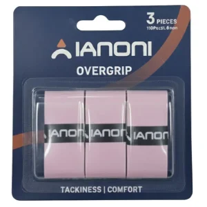 Grip raket Ianoni Overgrip Pink isi 3 bisa untuk padel, tenis, badminton, pickleball, tenis meja