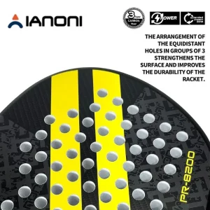 Raket Padel Carbon Ianoni PR8200 Yellow