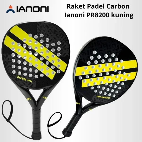 Raket Padel Carbon Ianoni PR8200 Yellow