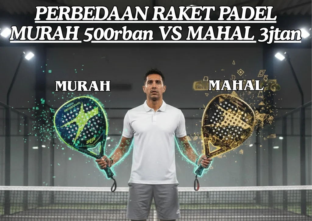 Perbedaan Raket Padel Mahal