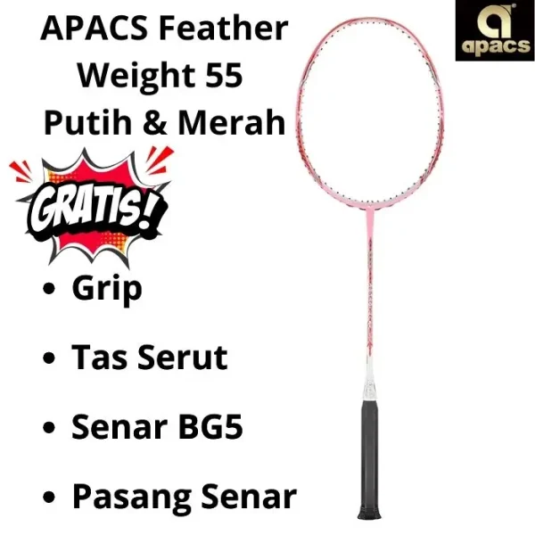 9 Raket Apacs Feather Weight 55