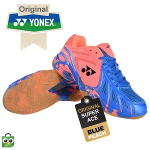 Yonex Super Ace Sepatu badminton - Blue Peach - Gambar 1