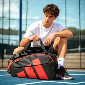 Tas Raket Padel Adidas Multigame Black/Red 2026 - Gambar 7