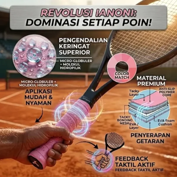 Grip raket padel badminton