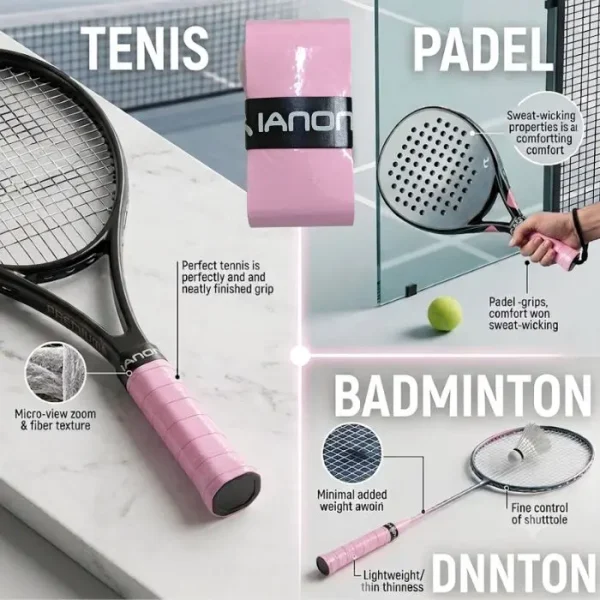 Grip raket padel badminton